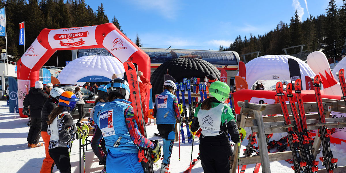 Citroën Winterland Tour – villaggio