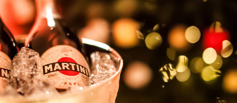 bottiglie martini ghiaccio