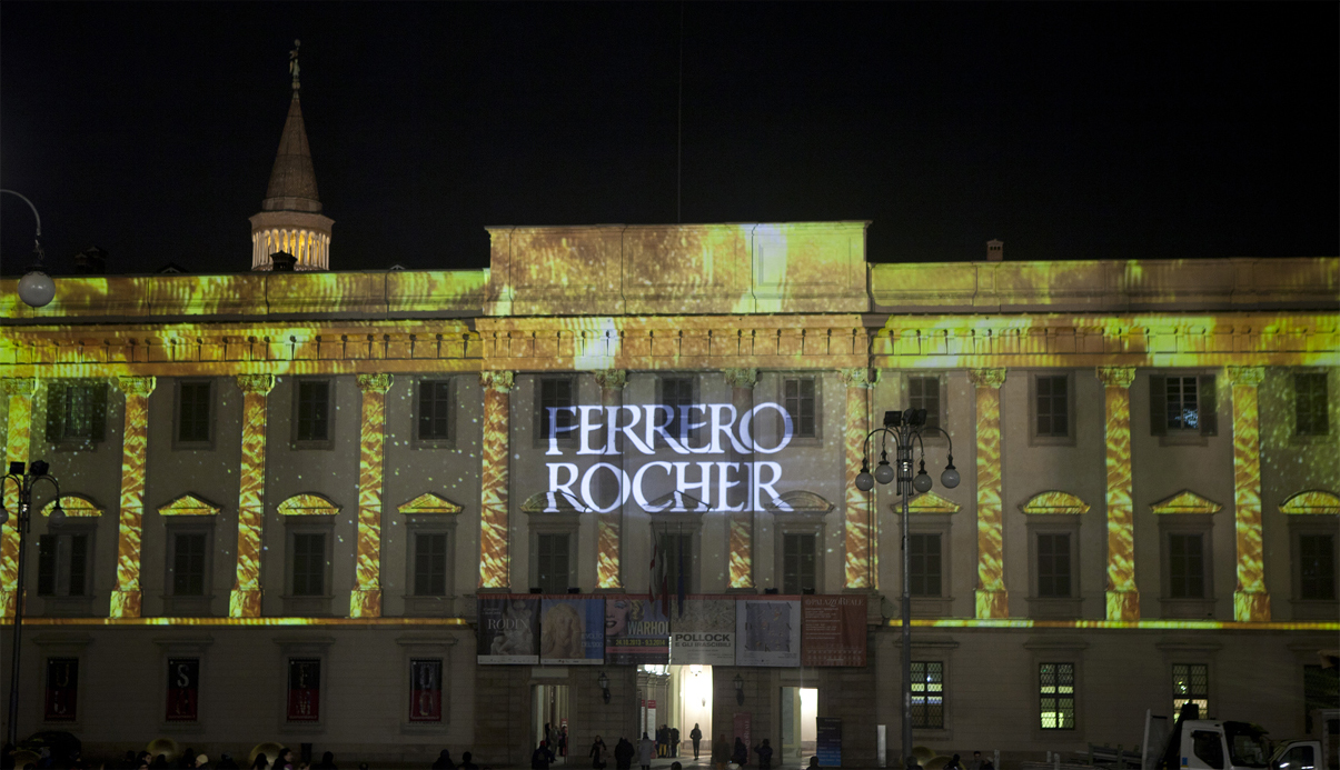 videomapping ferrero rocher