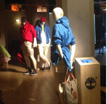 manichini timberland store